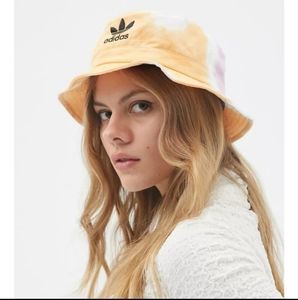 adidas Originals marble wash bucket hat in Sorbet Orange & Pink